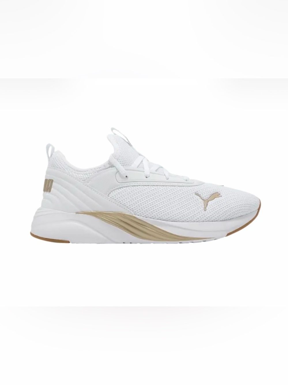 Puma Softride Ruby 'Luxe Femme. White Rose Gold. Sz. 8 Excellent Cond. MSRP $106